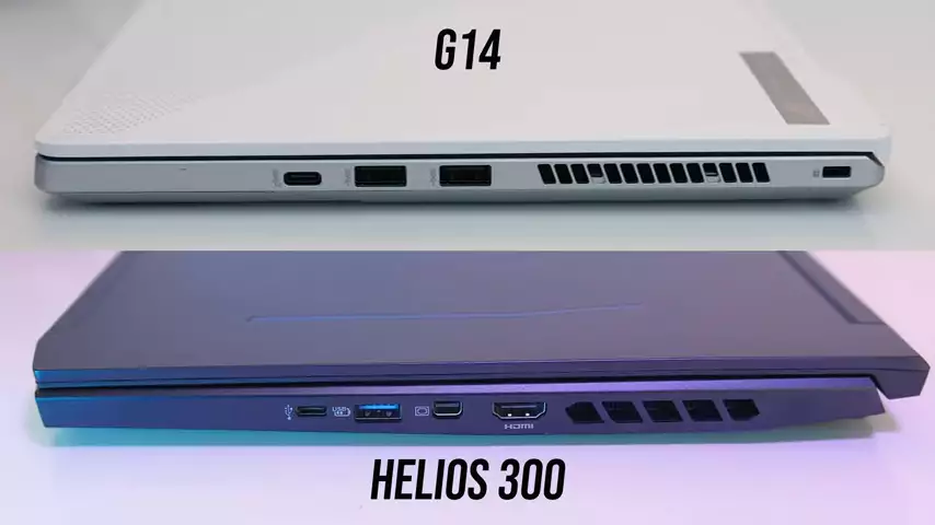 ASUS Zephyrus G14 vs Acer Helios 300 Gaming Laptop Comparison