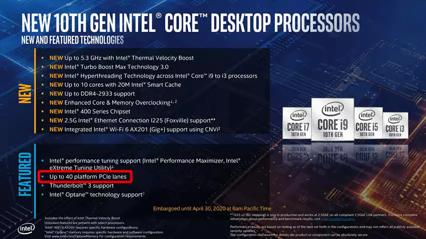 Intel 10th Gen Desktop CPU Lineup + MSI Z490 ACE Overview