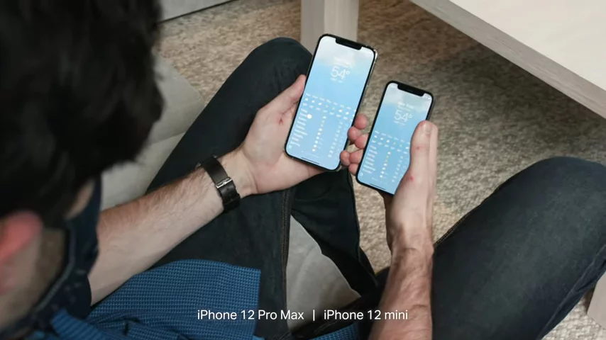 iPhone 12 mini vs 12 vs 12 Pro Max size comparison