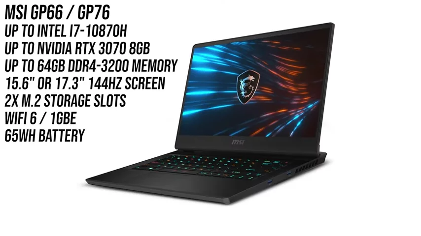 MSI’s New 2021 Gaming Laptops! GE76, GP66 & GP76 With RTX 3000