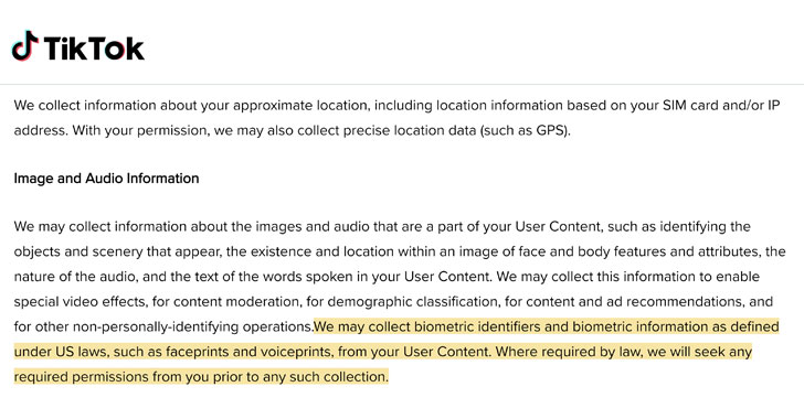 TikTok's Privacy Policy Updated Quietly to Collect Users' Biometric Data