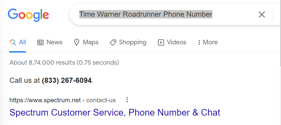time warner roadrunner phone number