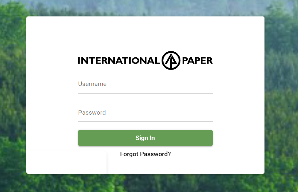 international paper login page