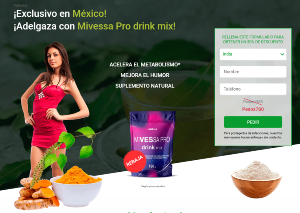 Mivessa Pro Drink Mix Mexico