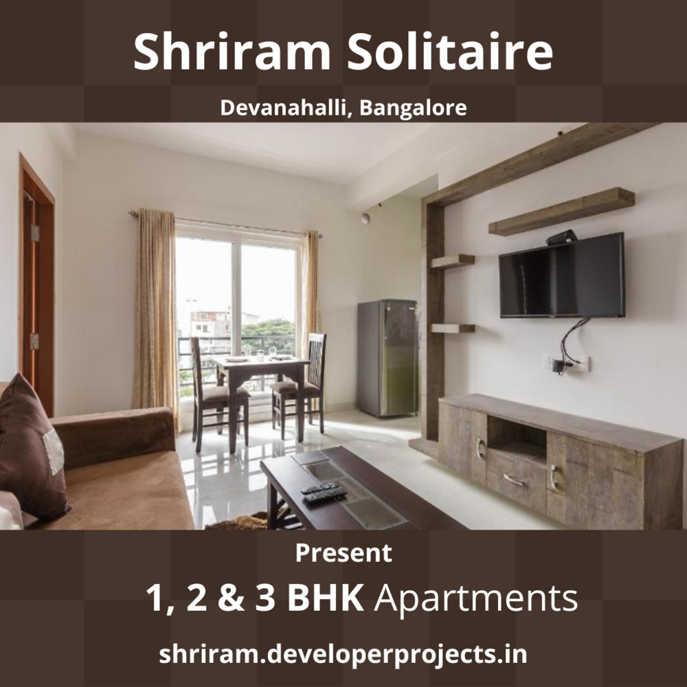 Shriram Solitaire Devanahalli Bengaluru - Let’s Buy Some Land. A lot Of Land