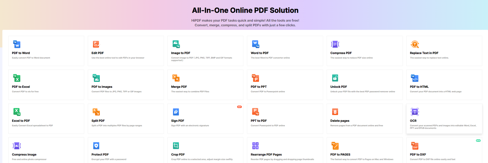 The best all-in-one free online PDF solution in 2022
