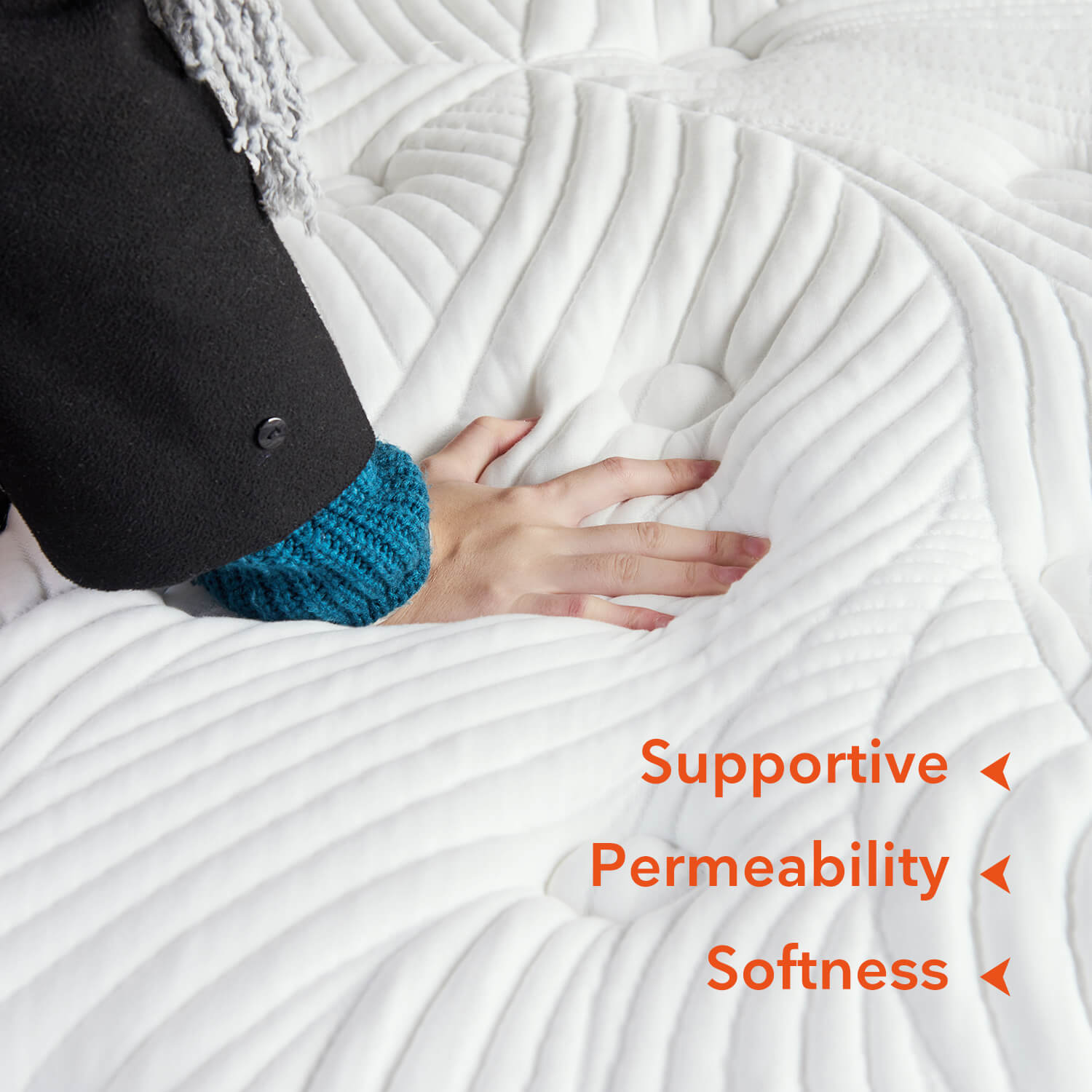 I gained new knowledge about using a combination of soft and firm mattresses to go to bed.