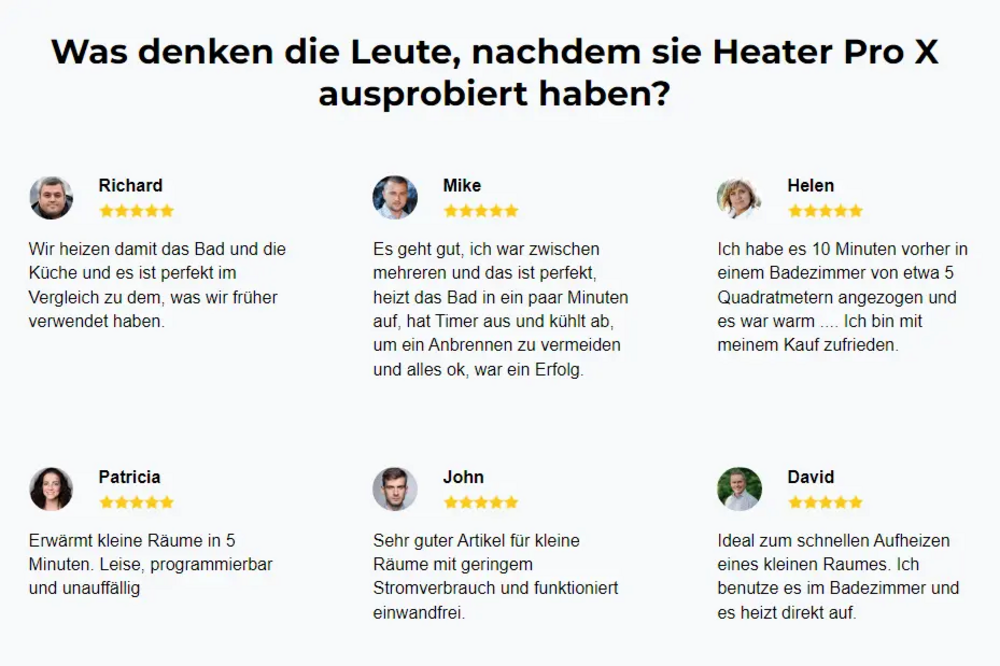 Heater Pro X Einkaufsführer 2022: Heater Pro X Testberichte Deutschland, Österreich, Schweiz