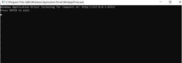 Windows Application Driver (WinAppDriver) With C#