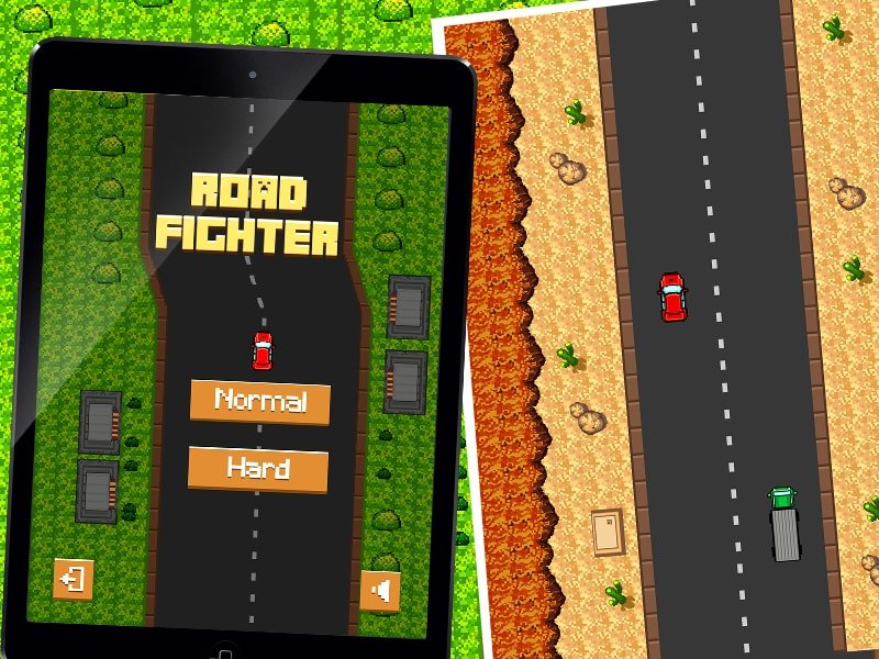 road fighter game banner