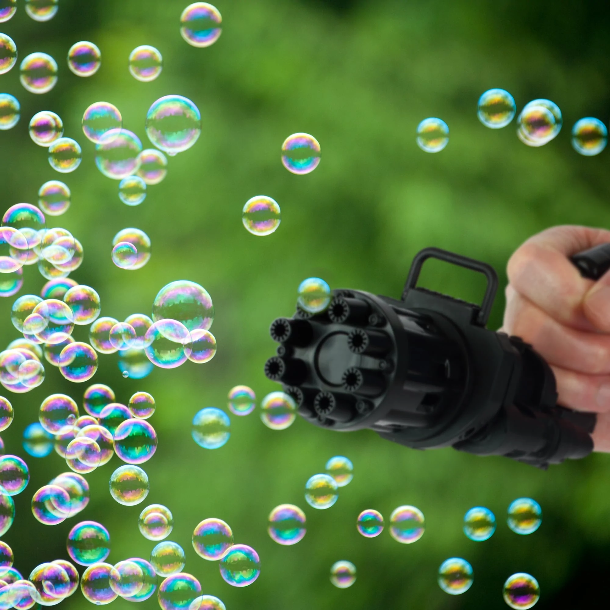 The Mini Gun Bubble Machine
