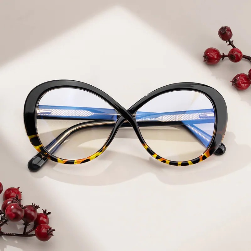 black oval glasses frames