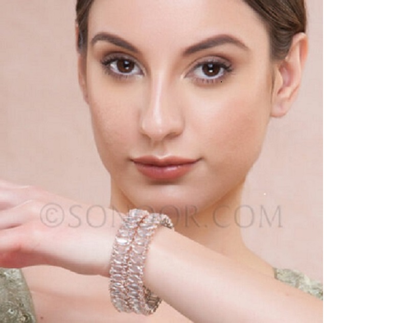 Indian Diamond And Gold Bangle Designs Online From Sonoor