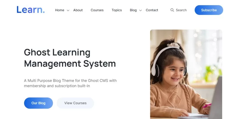 Upgrade Your Online Courses with Learn - The Premium LMS Theme for Ghost CMS