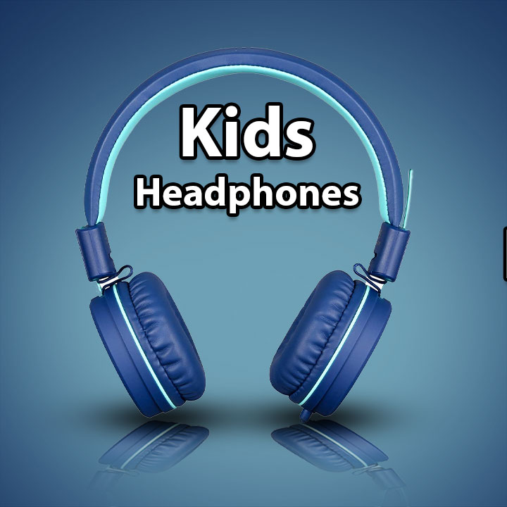 Kids Headphones - noot products K11 Foldable Stereo Tangle-Free 3.5mm Jack Wired Cord On-Ear Headset