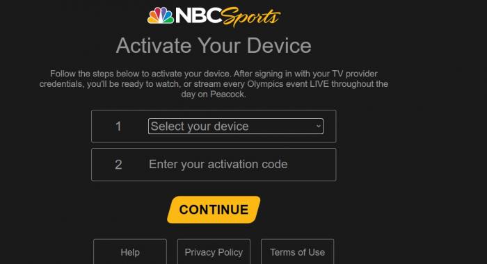 NBC Sports activation code