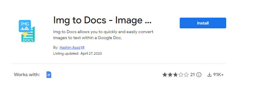 Google Drive OCR