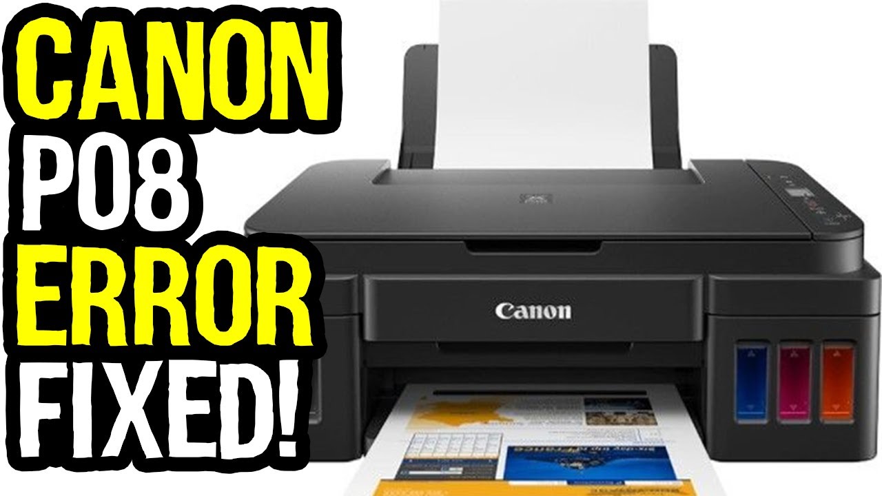 Steps to Fix Canon Printer Error Code p08