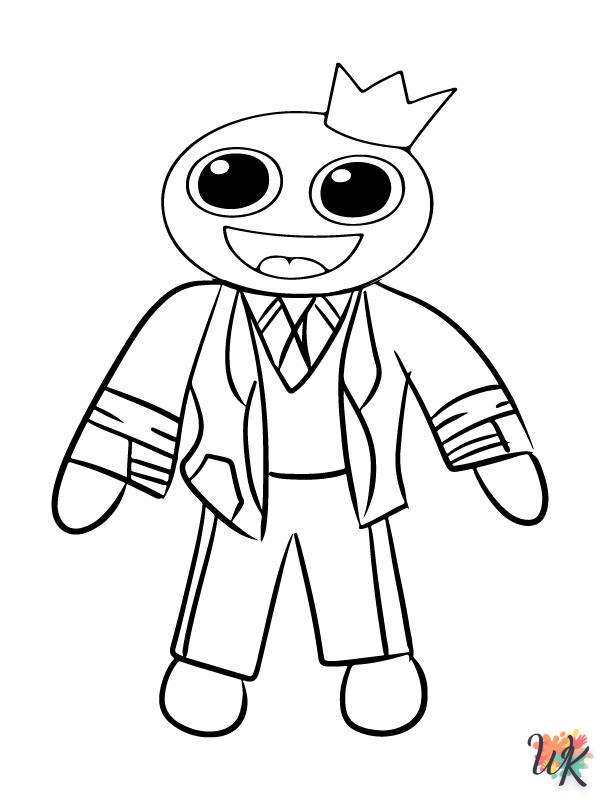 Have Fun with Rainbow Friends Coloring Pages in the World of Roblox
