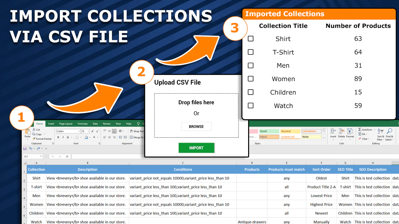 How to Import and Export Collection Data in Shopify?