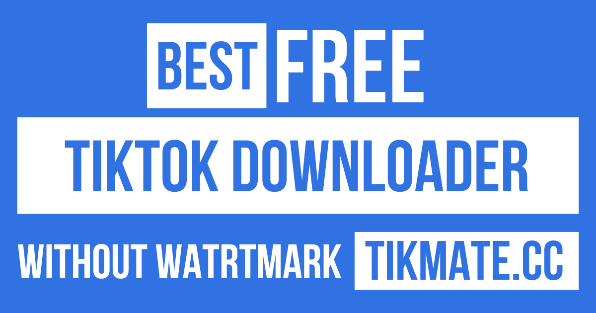 TikMate is one of the best online apps which offer you to download TikTok videos without a watermark.