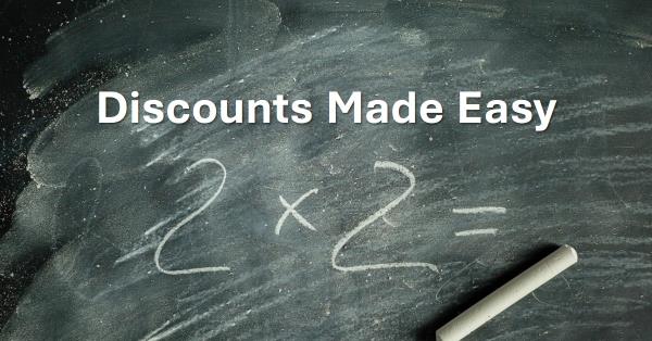 How to Calculate Discounts with Percentages