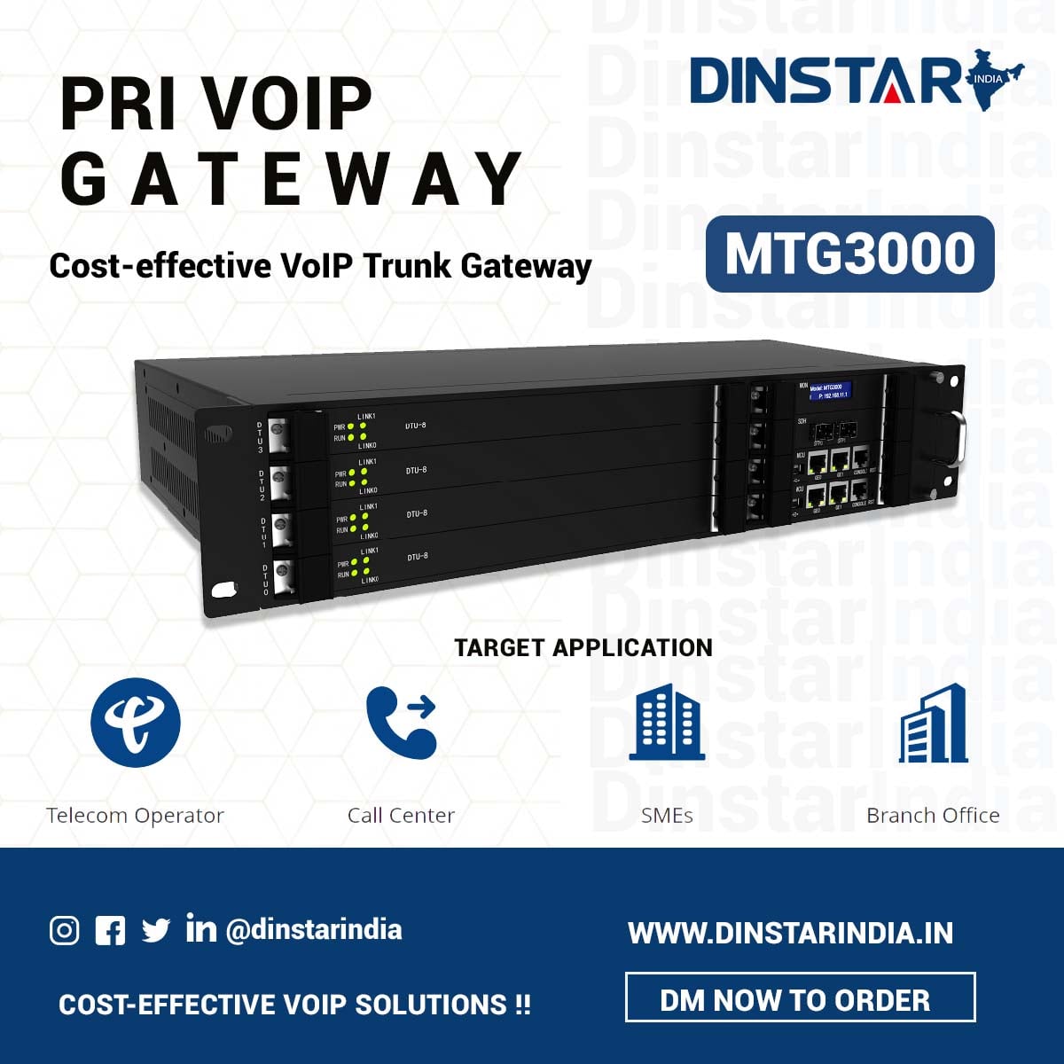 Dinstar MTG3000 | E1/T1 PRI Gateway: Transforming Communication Networks