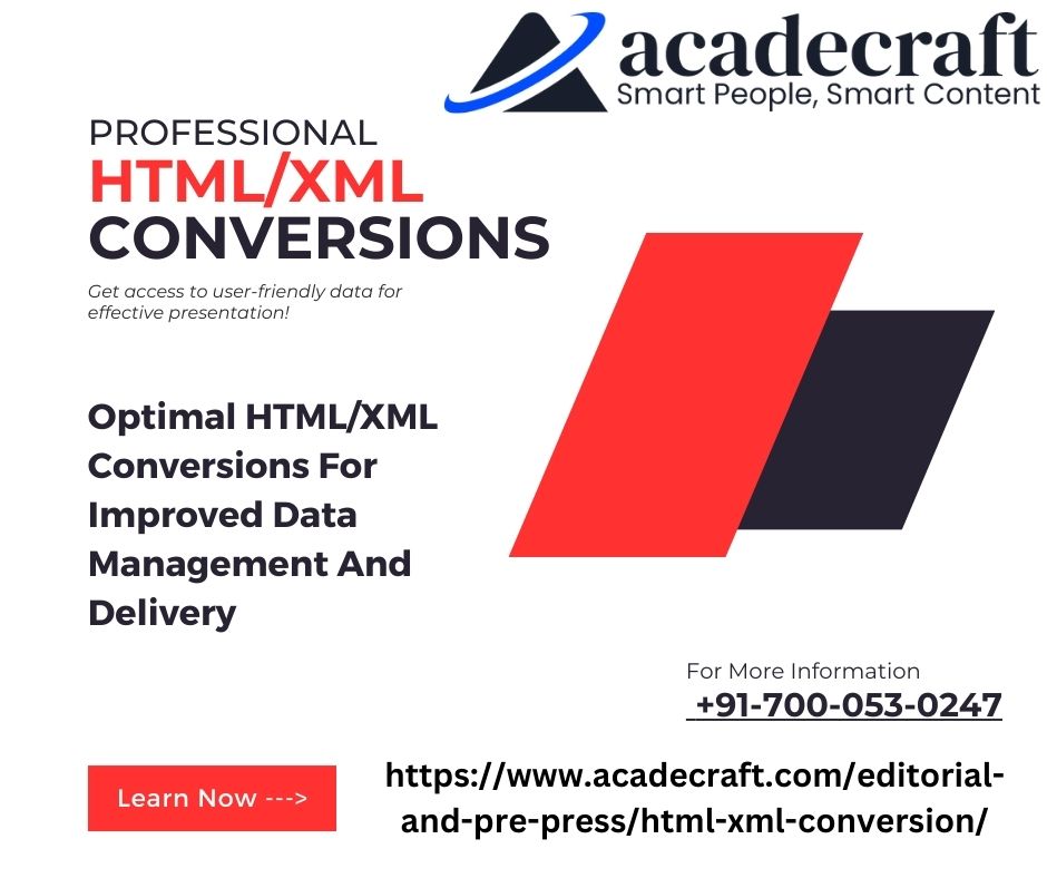 HTML to XML Conversion Services: Understanding the Essentials