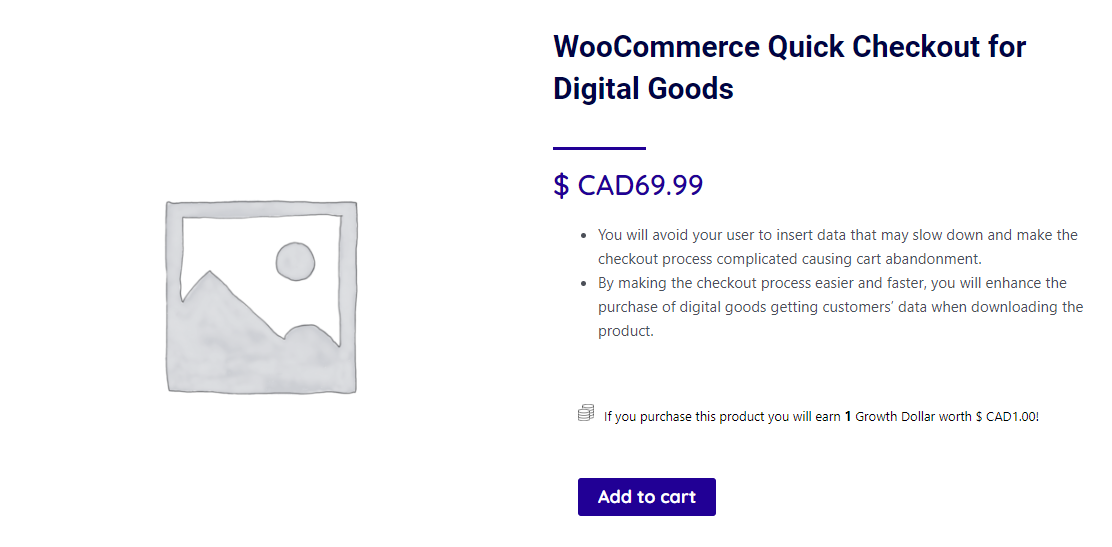 WooCommerce Quick Checkout for Digital Goods