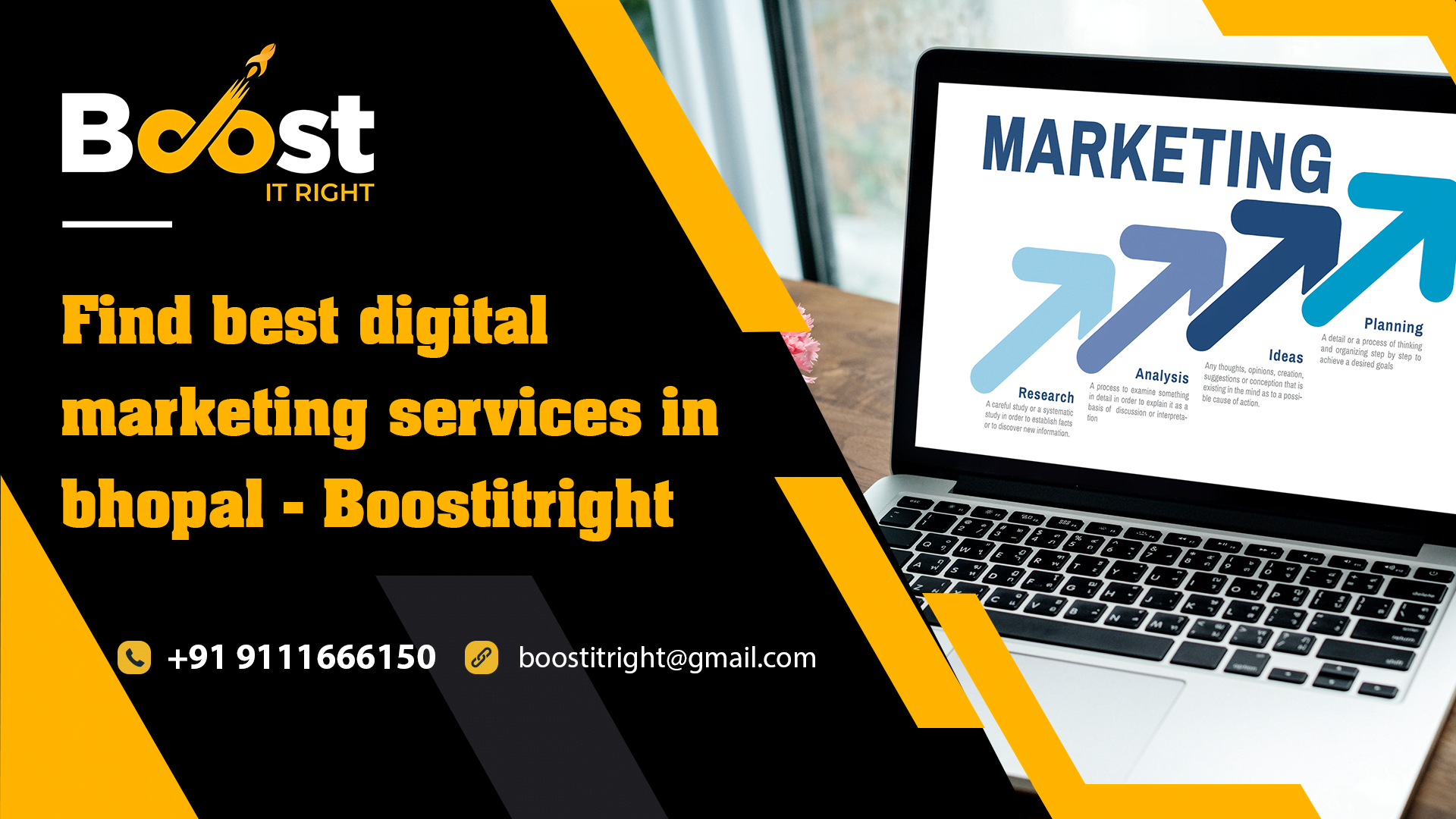 Find best digital marketing services in Bhopal - Boostitright