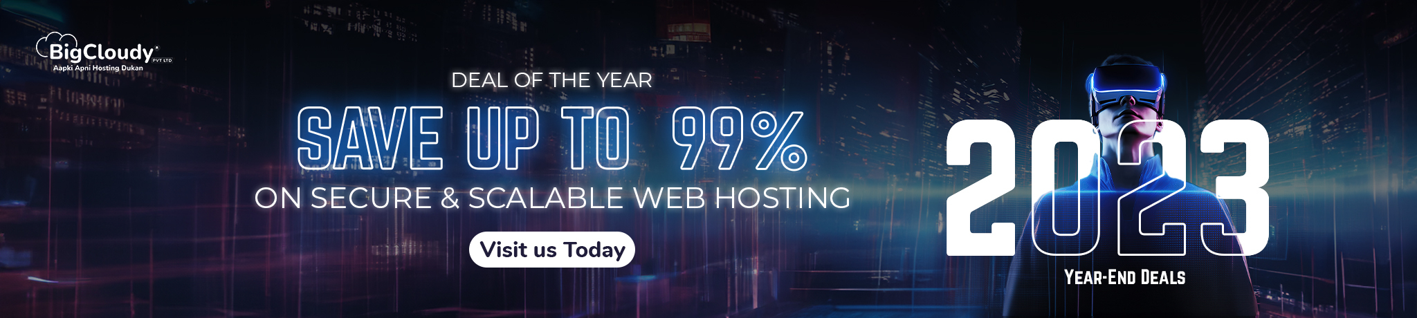 End of Year Web Hosting Sale | BigCloudy