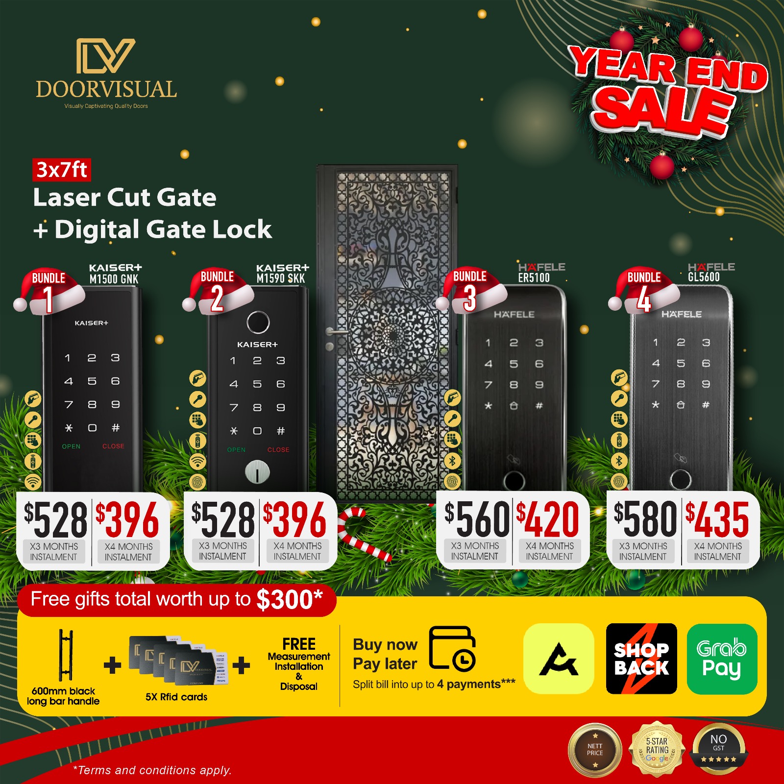 year-end-sale-laser-cut-gate-digital-lock-singapore