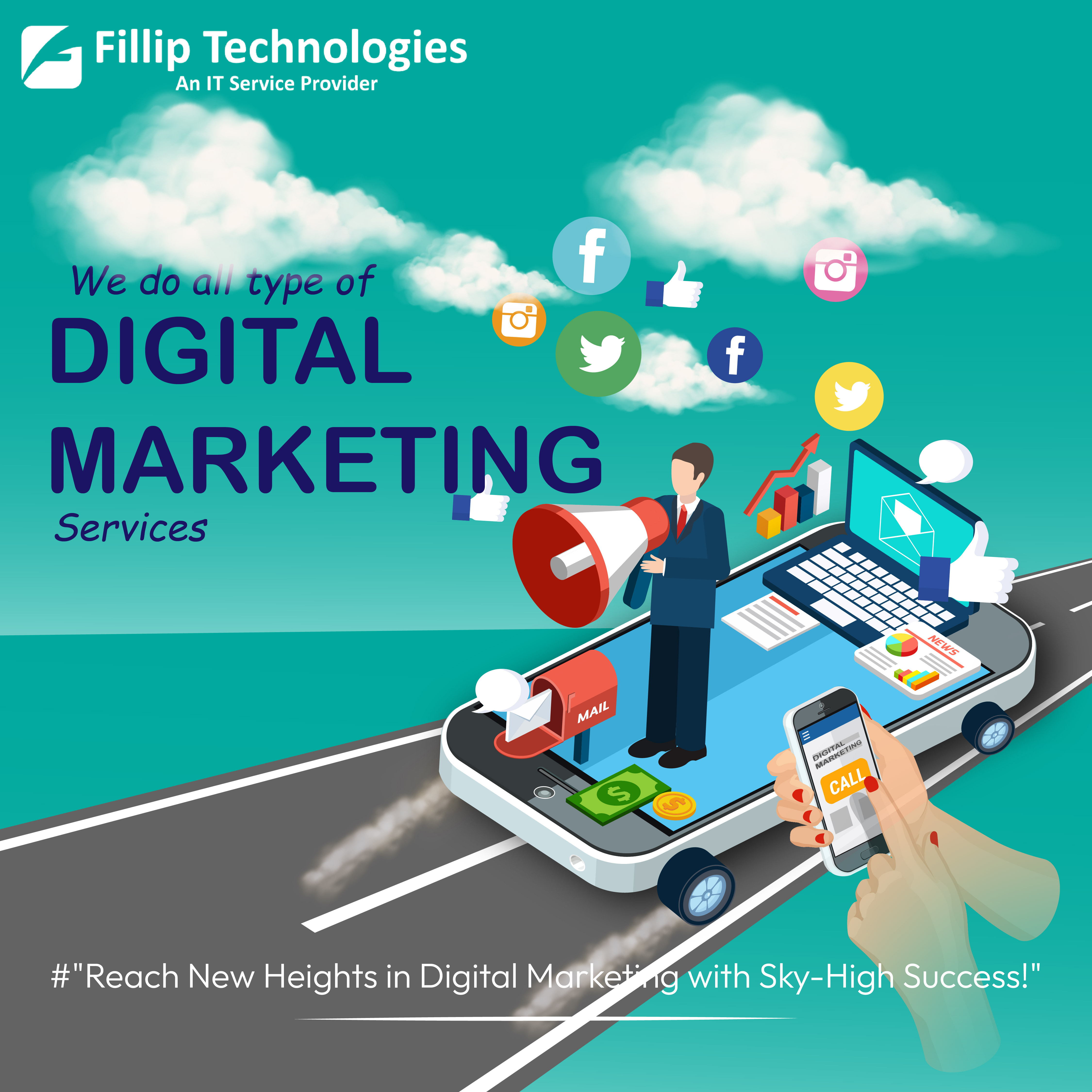Best Digital Marketing Services in Patna by fillip Technologies with It company