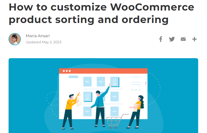 WooCommerce Product Sorting and Display