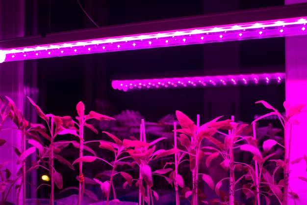 LED plant lights efficiently and uniformly focus light on plants