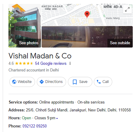 Vishal Madan & Co - CA in Janakpuri