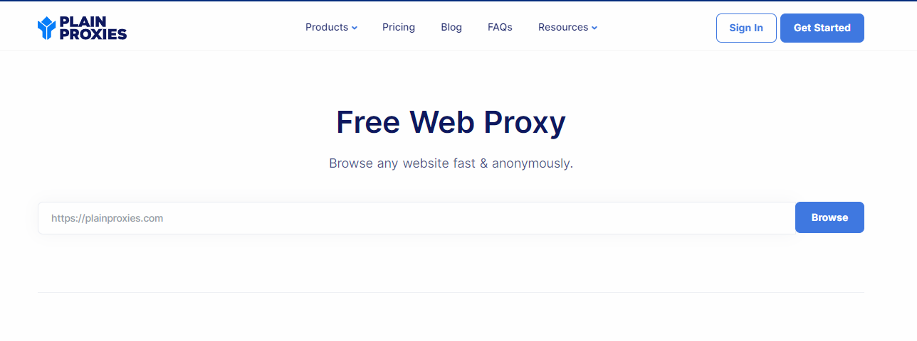 Guidelines for Free Plain Proxy