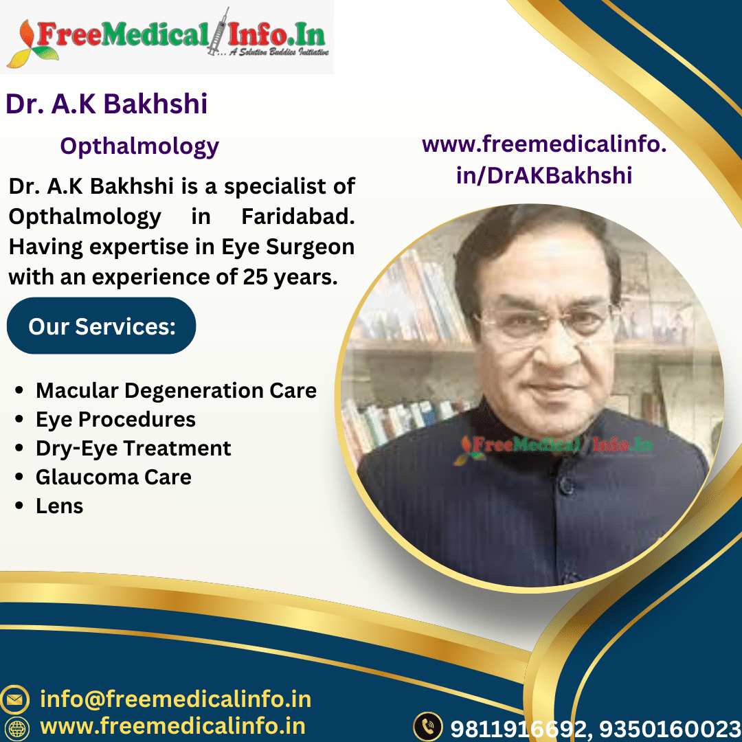 Find the best Ophthalmologists in Faridabad!