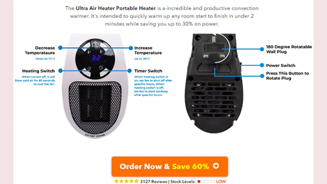 Ultra Air Heater  Reviews Price, Benefits, Ingredients, Side Effects ?