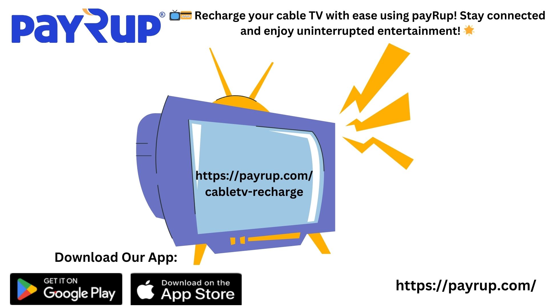 Cable TV Bliss Instant Recharge with payRup.