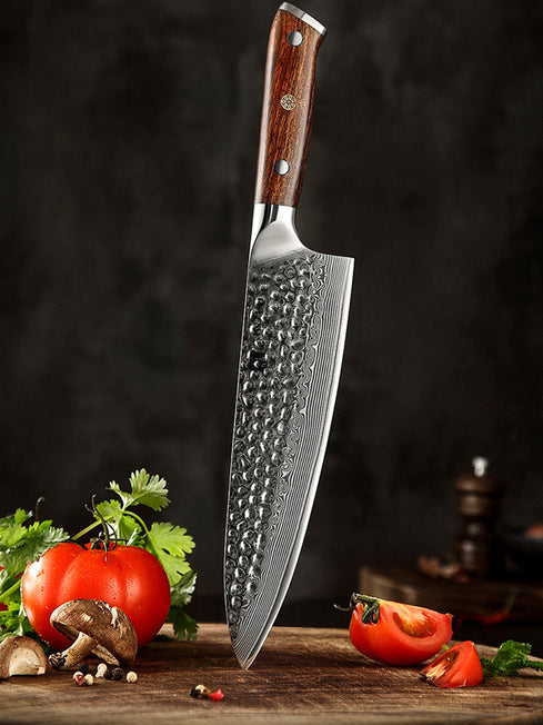 What is Raindrop Damascus and How the Pattern is Made on Chef Knife Blades
