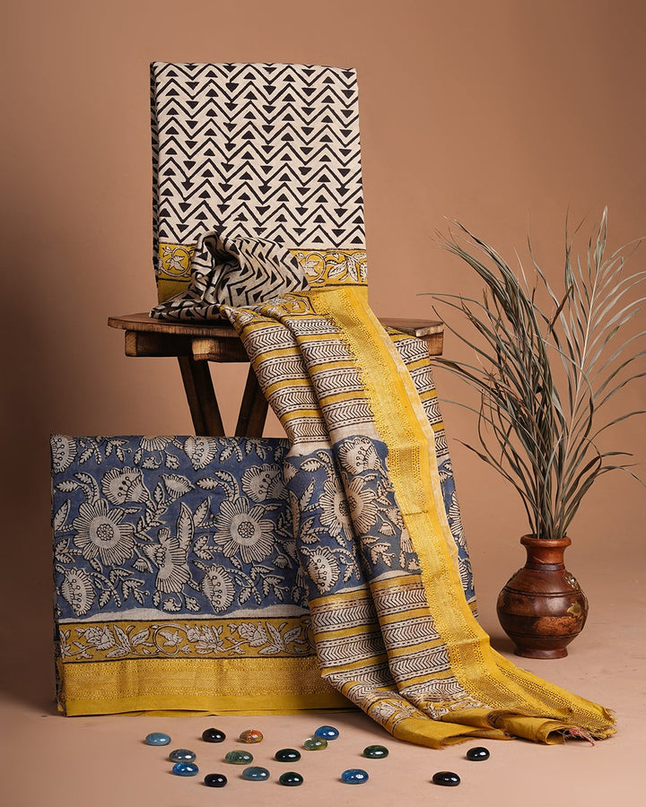 Exploring Printed Cotton Suits with Chiffon Dupatta