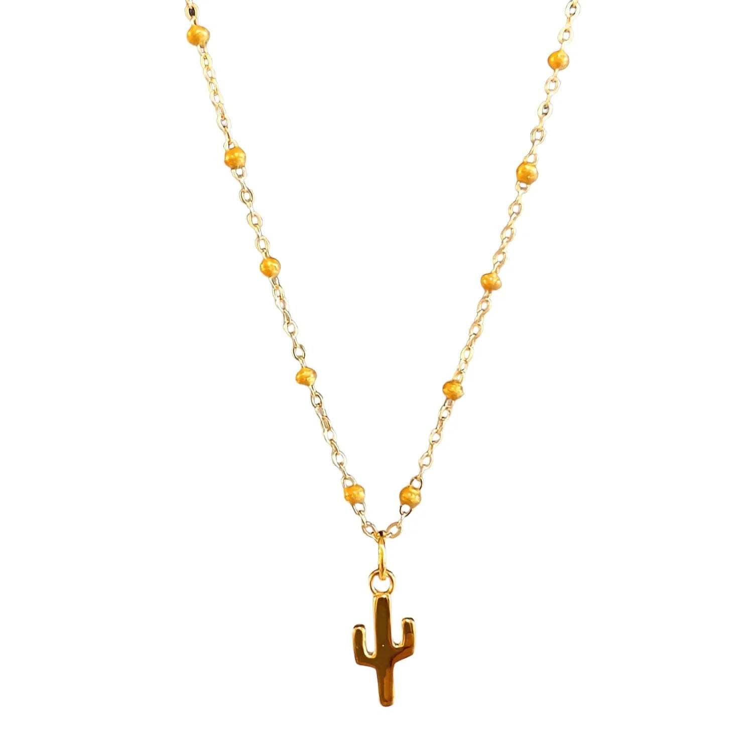 Reveal Elegance: The Allure of Gold Cactus Necklaces