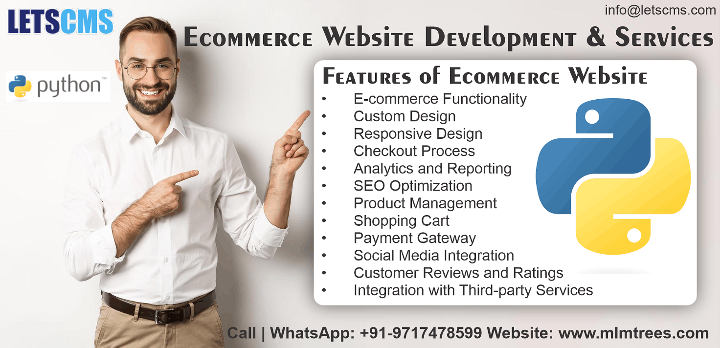 Ecommerce website development Services & Customizations | Business website builder in Python