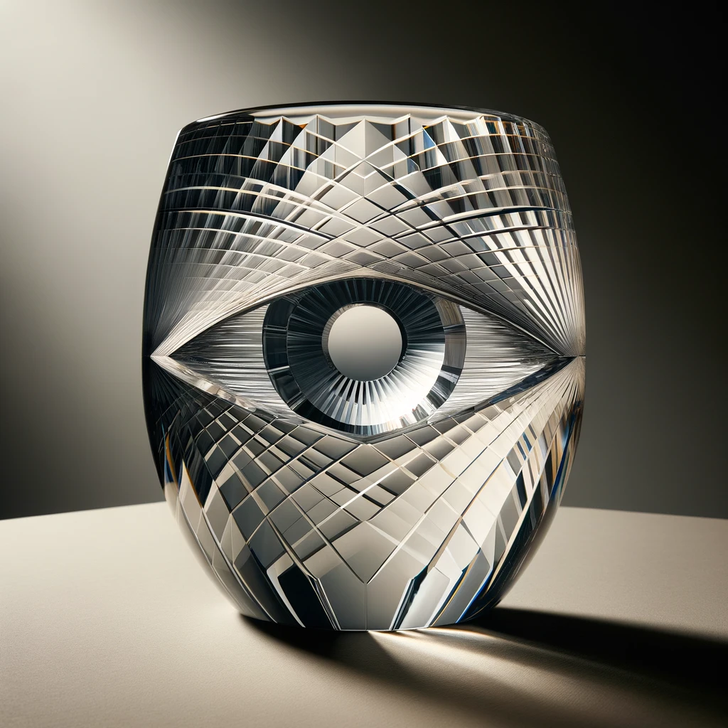 Baccarat's Eye Vase Rectangular L: A Testament to Fine Crystal Craftsmanship