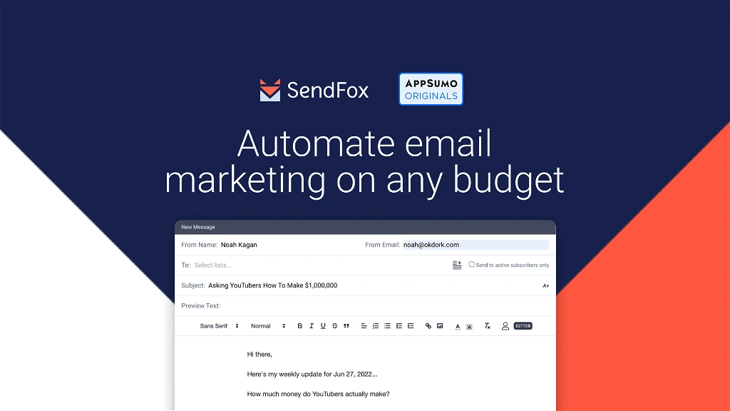 SendFox is the best email marketing platform ever.