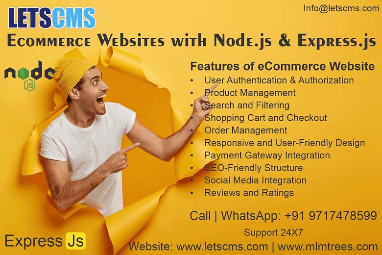 Node.js Ecommerce Website Development & Customization