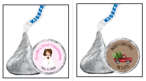 The following are some reasons Hershey Kisses labels are appealing: