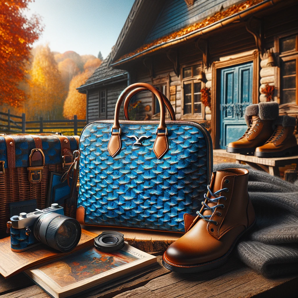 Weekend Ready: Goyard Croisiere 45 Blue Bag for Your Adventures